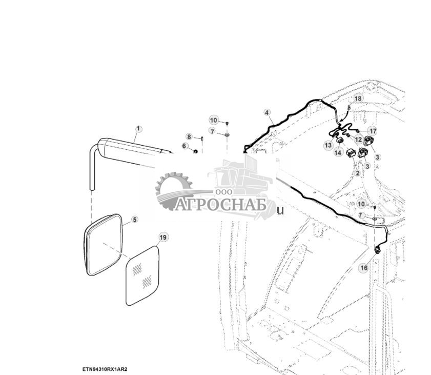 Детали крепления, зеркало Deluxe, правое ( - 802508) - ST954455 988.jpg
